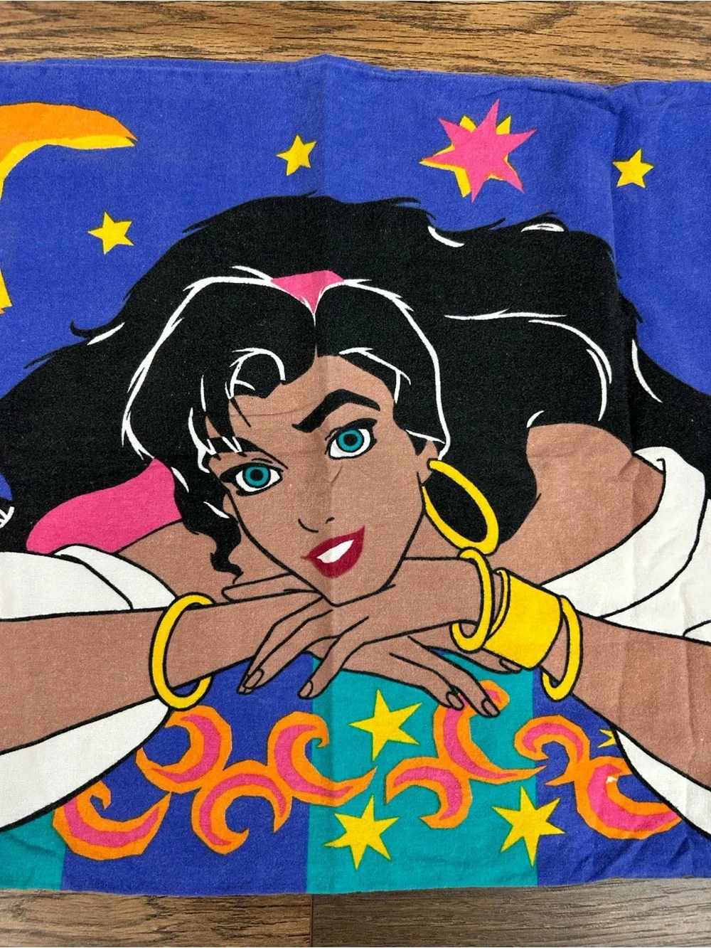 VNTG 1990s Disney The Hunchback of Notre Dame Esmeralda pillowcase and sheet